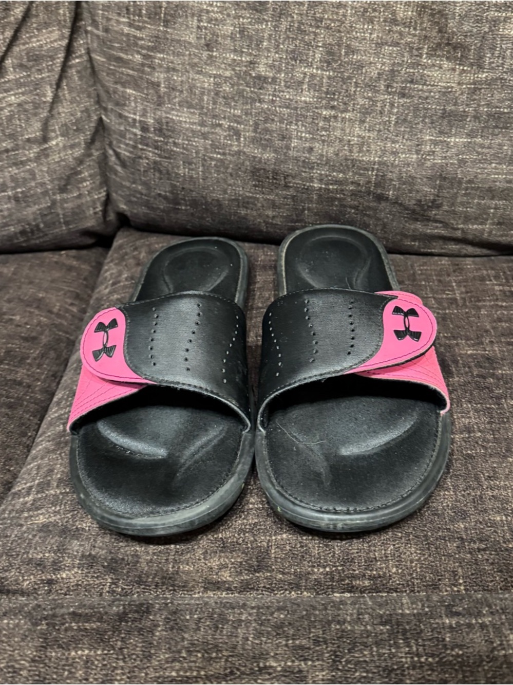 Under Armour Ignite VI Slide Sandals Black/Pink US 11 EU 43 womens